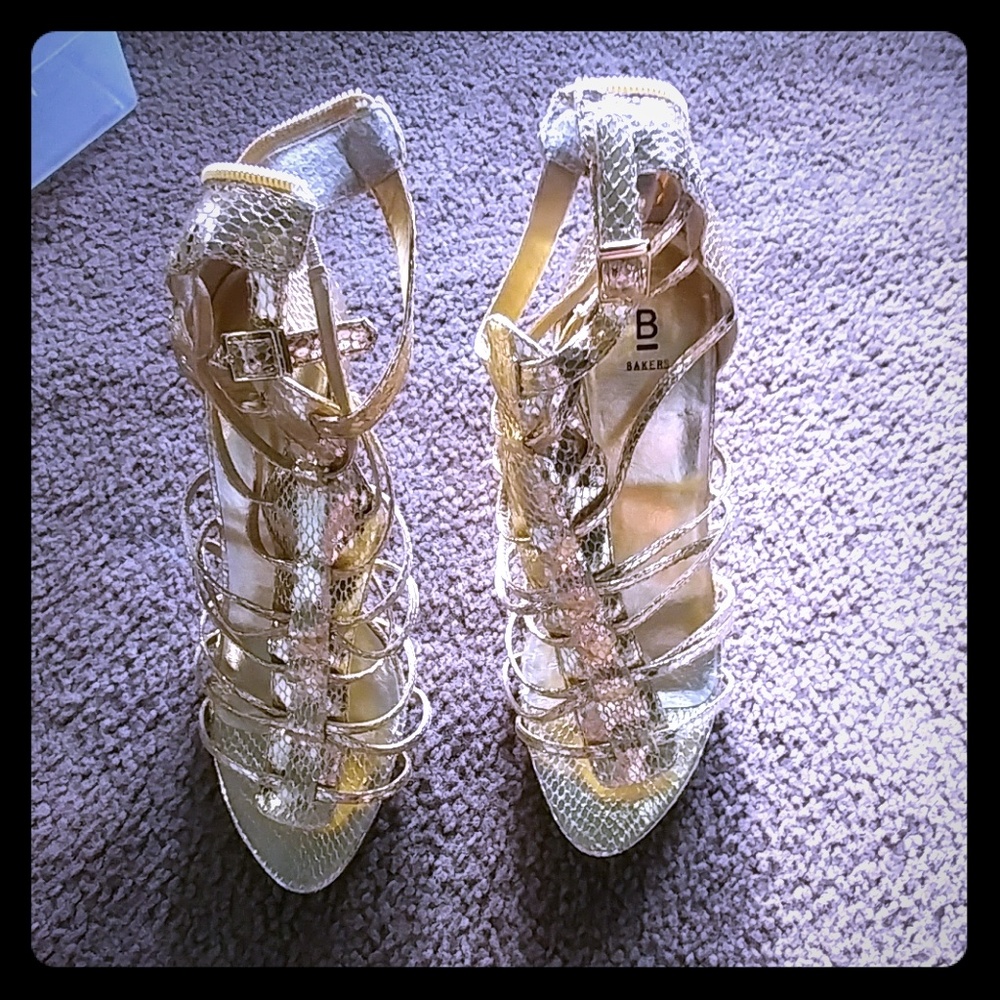 Gold heels